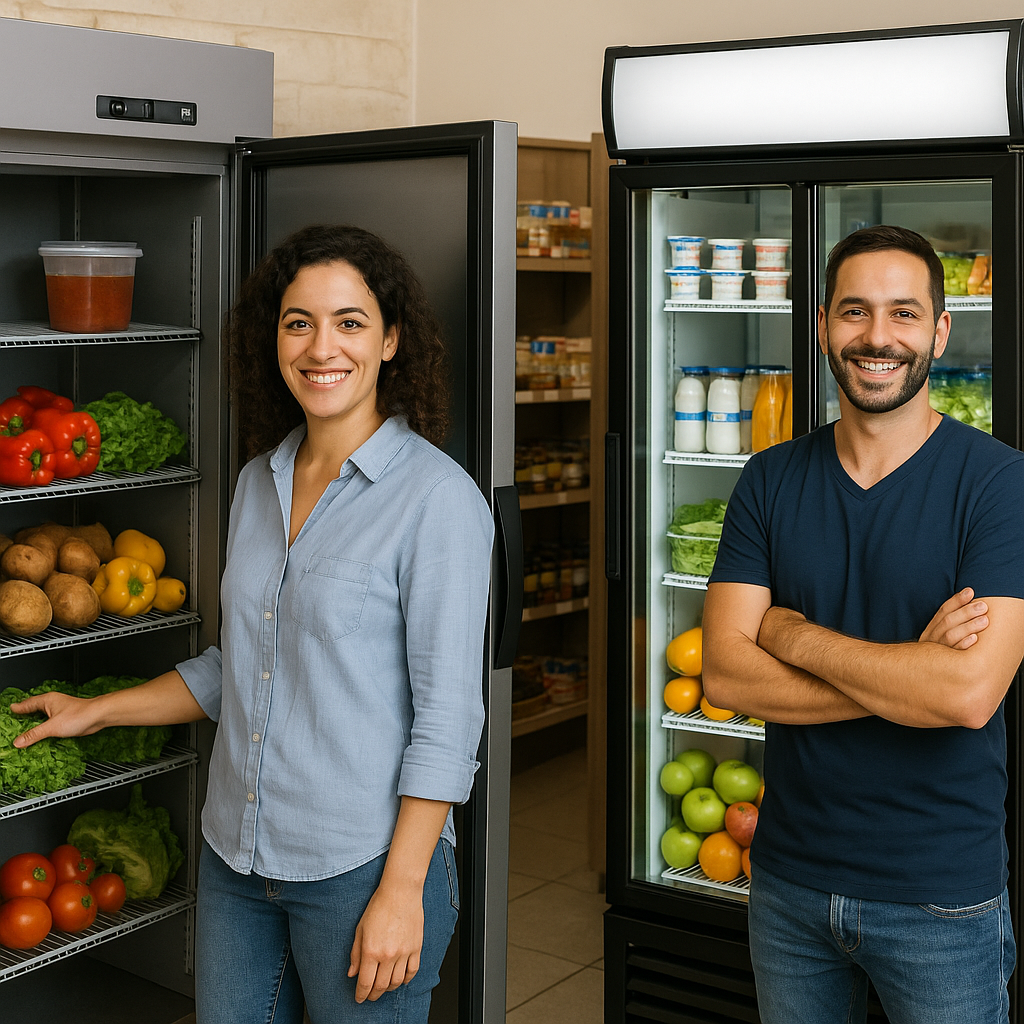 מקרר תצוגה מול מקרר אחסון – מה מתאים לעסק שלך?
