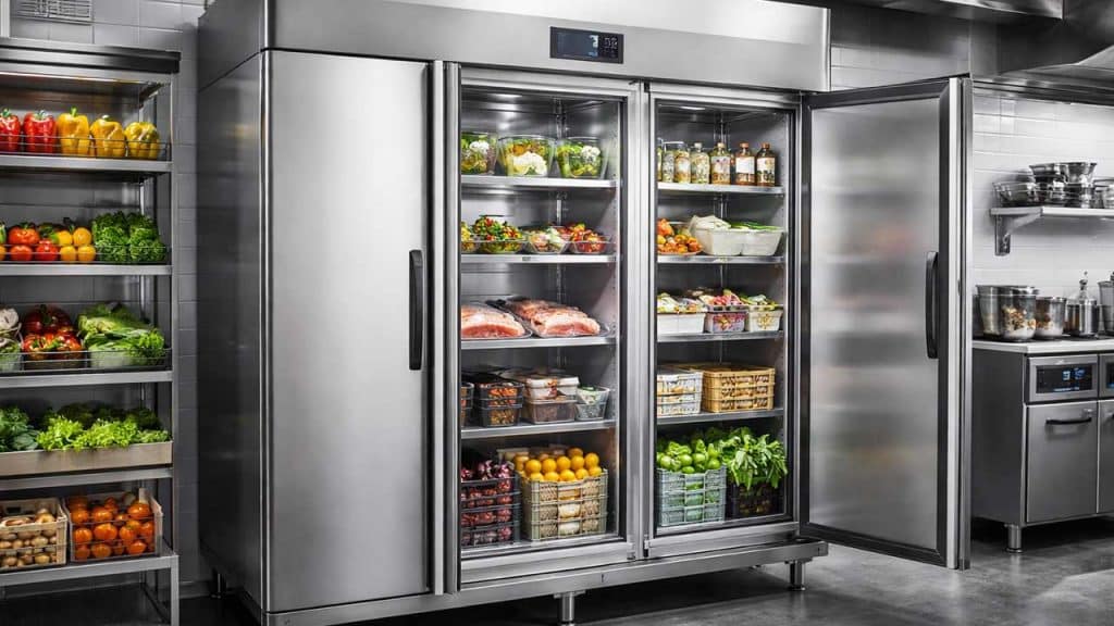מקרר תעשייתי במטבח מקצועי
